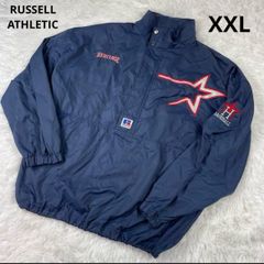 RUSSELL ATHLETIC アノラックパーカー　XXL フード収納　野球