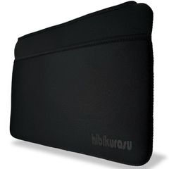hibikurasu ノートパソコン スリーブ MacBook air ケース PCケース 13 13.3 13.6 インチ ブラック 黒 タブレット ポケット