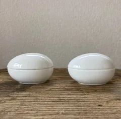 白磁　卵の蓋物　九谷焼　古物　古道具　ブロカント　柳宗理　ボーンチャイナ　擬卵