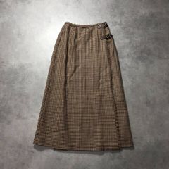 ピンクハウス 花柄 ティアードスカート ロングスカート 千鳥格子 