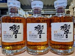 【ﾗﾍﾞﾙに黄ばみ有り】ｻﾝﾄﾘｰ ｳｲｽｷｰ　響 17年43ﾟ 700ml　6本(箱無し)ｾｯﾄ（終売商品・希少品）