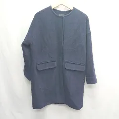 ◇ ⊆ KBF　ケービーエフ シック系　サイズM相当 長袖 コート サイズONE ネイビー系 レディース E  【1504210003299】