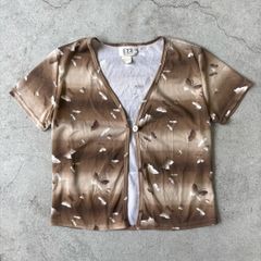 USA cardigan / 蝶々 カーディガン 半袖 #a848