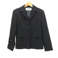 ニジュウサンク テーラードジャケット アウター ウール レディース 34サイズ ブラック 23区 【中古】