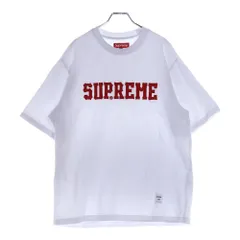 シュプリームシャツ　 ロゴ刺繍入り　短丈 2025年最新】supreme tシャツ 刺繍ロゴの人気アイテム - メルカリ
