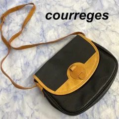 極美品⭐️courreges レザー 2way ショルダーバッグ ゴールド金具 極美品⭐️courreges レザー 2way ショルダーバッグ ゴールド