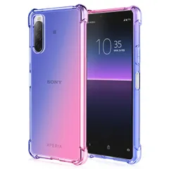 Xperia 10 IV ケース SO-52C SOG07 エクスペリア10 マーク4  グラデーション耐衝撃 ソフト ケース 【Color】 ブルー・ピンク