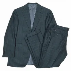 【極美品】Ermenegildo Zegna スーツ セットアップ ストライプ セール】 【Ermenegildo Zegna】TRAVELLER スーツ（ネイビー