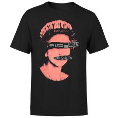 セックス・ピストルズ・ゴッド・セーブ・ザ・クイーン メンズTシャツ - ブラック