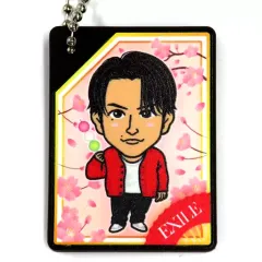 【中古】キーホルダー TETSUYA(EXILE) スクエアラバーキーホルダー 2023 桜 ver. EXILE TRIBE STATION オンラインカプセル景品