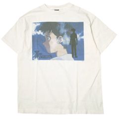 신품 SAINT MICHAEL x EVANGELION 세인트 마이클 에반게리온 24SS 별주 EV SS TEE / SHINJI 그래픽 프린트 T셔츠 SM-YS8-0000-C25 L WHITE 반소매 SAINT Mxxxxxx