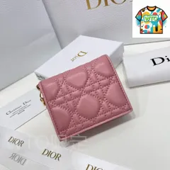【今日特価】Dior ディオール ミニレディーディオールウォレット 羊皮革にトグルステッチクラシックデザイン-WTO輸入2