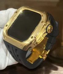 アップルウォッチカバーケースApple Watchラバーバンドベルト 　メタル　ステンレス　R　30