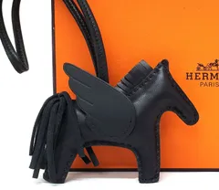HERMES エルメス　ロデオ　ペガサス　チャーム　ブラック　ソーブラック　K刻 HERMES エルメス ロデオチャームペガサスPM ブラック