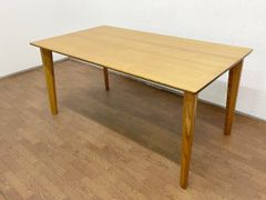 ●shirakawa シラカワ ダイニングテーブル 食卓机 150cm幅 4人用 ST-3850 オーク材 無垢材 飛騨家具 ナチュラル 北欧 IDC大塚家具(貝1033)
