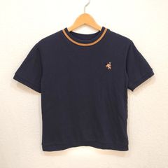 クラシカルエルフ CLASSICALELF ★スポーティースタイルをお洒落に叶える鹿の子Tシャツ★ レトロ配色が可愛い綿100％編立リブワンポイント刺繍鹿の子Tシャツ 【S】 ネイビー 紺 【カジュアルにもキレイめにもハマる優秀アイテム】 ce1260165
