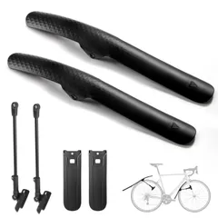2PCS 前後セット マッドガード 自転車 泥除け 軽量 ブラケット フロント リア 700c フェンダー 取り付け簡単 汎用 角度調整 通勤通学 ロードバイク クロスバイク スポーツバイク マウンテンバイク