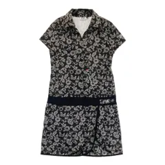 サイズ：M FILA GOLF フィラゴルフ  半袖 ワンピース 花柄 ブラック系 [240101395408] ゴルフウェア レディース ストスト