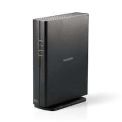 エレコム Wifi ルーター 無線LAN Wi-Fi6 11ax / 11ac IPv6対応 (IPoE) AX3000 2402+574Mbps 有線Giga 縦置き・壁掛け対応 ビームフォーミングZ 【 iPhone/iP [ブラック] [1) ルーター]