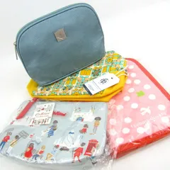 キャスキッドソン/ロクシタン他 ポーチ 4点セット 未使用有 ノベルティ 小物入れ ブランド まとめて レディース 【中古】