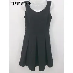 ◇ CLATHAS クレイサス ストライプ ノースリーブ 膝下丈 ワンピース サイズ38 ブラック レディース 【中古】 【1102230017748】のサムネイル