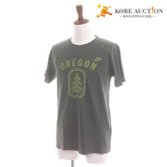 ■ NIKE ナイキ スポーツウェア Tシャツ 半袖 トップス OREGON ロゴ メンズ M カーキグレー