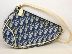 Christian Dior クリスチャンディオール ■ トロッター PVC サドルポーチ サドルバッグ アクセサリーポーチ レディース □7F