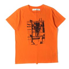 OFF-WHITE オフホワイト Tシャツ サイズ:XL / デジタル アロー クルーネック Tシャツ (SCAFFOLDING S/S SLIM TEE) / オレンジ / トップス カットソー 半袖【メンズ】【中古】