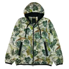 良品★TATRAS★タトラス・Rライン メンズ ブランドアイコンロゴワッペン付き ボタニカル総柄 ダブルジップ フーデッド ジャケット(03)アウター 上着 コットン 秋冬物 カジュアル 高級ライン ブルゾンのサムネイル