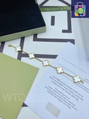 [Van Cleef & Arpels] ヴァン クリーフ＆アーペル 四つ葉のクローバー ホワイト マザーオブパール ブレスレット｜本日限定WTO｜新品未使用-WTO輸入1-BTQ68
