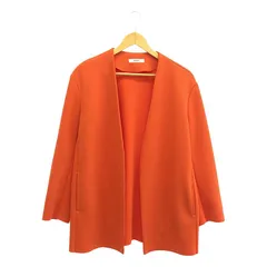 PHEENY / フィーニー | Amunzen jacket ノーカラージャケット | F | オレンジ | レディース