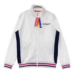 サイズ：1 PEARLY GATES パーリーゲイツ  ニット ジップジャケット チェック柄 ホワイト系 [240101488520] ゴルフウェア レディース ストスト サイズ：1 PEARLY GATES パーリーゲイツ ニット ジップ