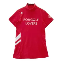 サイズ：S DESCENTE GOLF デサントゴルフ  ハイネック 半袖Tシャツ  レッド系 [240101405125] ゴルフウェア レディース ストスト