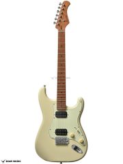 Bacchus バッカス BST-3-RSM/M OWH オリンピックホワイト 2ハムバッカー エレキギター ローステッドメイプルネック採用 ユニバースシリーズ ストラト タイプ