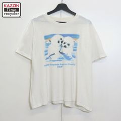 90s vintage アニマル 半袖Ｔシャツ メンズ XLサイズ相当 ビッグサイズ オーバーサイズ