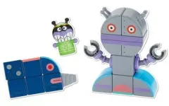 【中古】知育・幼児玩具 磁石でパチッと!ひらめきキューブバイキンメカセット 「それいけ!アンパンマン」