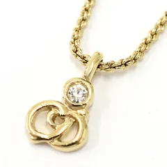 【中古】クリスチャンディオール/ネックレス/ペンダント/CDロゴ/ラインストーン/GP/ゴールド/Christian Dior