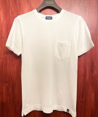 MADE IN ITALY製 Drumohr ポケット付きクルーネックTシャツ ホワイト XXSサイズ
