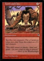 MTG 歯とかぎ爪/Tooth and Claw 日本語版2枚セット 旧枠 - メルカリ