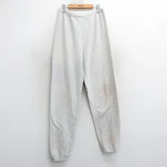 W34/古着 ミリタリー スウェット パンツ メンズ 90s 無地 薄グレー 霜降り 25mar15 中古 ボトムス ロング