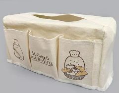 [중고] 티슈 케이스 · 티슈 커버 크림 스미코 빵 오늘 6 포켓 티슈 BOX 커버 [스미코 구라시]