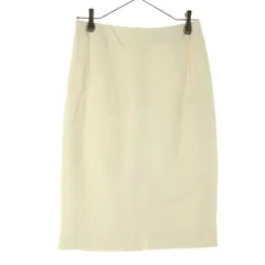 美品 UNITED ARROWS TOKYO ユナイテッドアローズトウキョウ 日本製 ミディ丈 タイトスカート 40 アイボリー レディース 古着