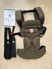 【美品】正規品　エルゴベビー　オムニ360 クールエア　オリーブグリーン　抱っこひも　説明書付