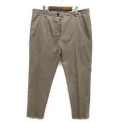 ブルネロクチネリ BRUNELLO CUCINELLI コットン シルク テーパード パンツ 薄手 ブラウン 茶 イタリア製 48 大きいサイズのサムネイル