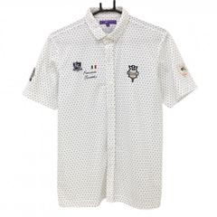 サイズ：S BEAMS GOLF ビームスゴルフ  半袖ポロシャツ 花 総柄 ホワイト系 [240101491853] ゴルフウェア メンズ ストスト サイズ：S BEAMS GOLF ビームスゴルフ 半袖ポロシャツ 花 総柄