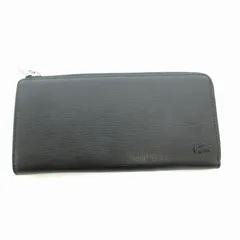 ラコステ LACOSTE 長財布 ロングウォレット レザー L字ファスナー ロゴ シルバー金具 黒 ブラック /HD 1113 ■SM3のサムネイル