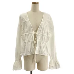 anuke / アンヌーク | Vneck lace blouse コットン レース ブラウス シャツ | F | ホワイト | レディース
