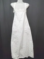 ◇ ⊂ SM2 サマンサ モスモス ロング丈 ジャンパースカート サイズF ホワイト レディース P  【1409090020650】