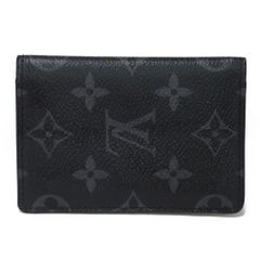 【現行】極美品 ルイヴィトン オーガナイザー ドゥ ポッシュ エピ ロゴ 黒 ルイヴィトン LOUIS VUITTON 名刺入れ エピ オーガナイザー