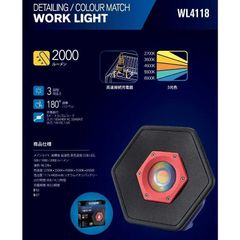 TAKENOW WL4118 充電式カラーマッチLEDライト